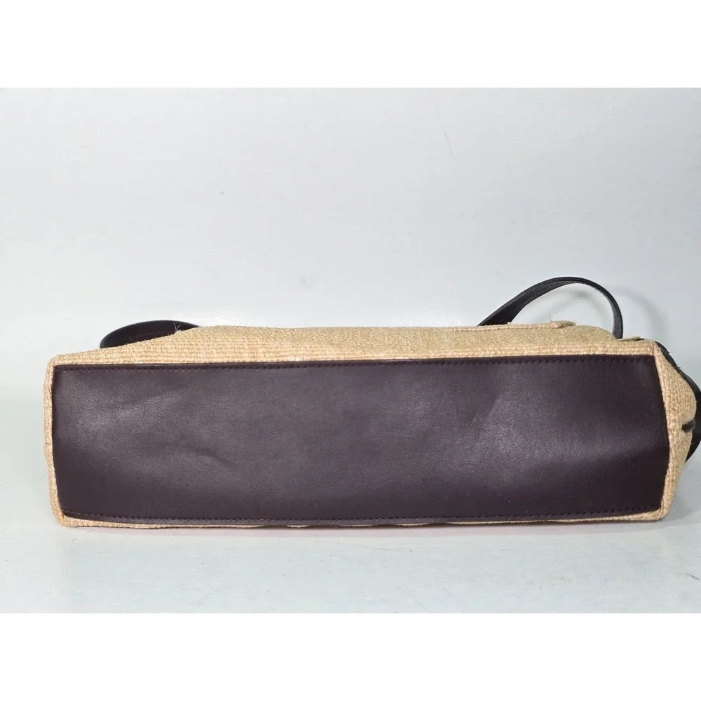 Etienne Aigner Vintage Straw Shoulder Bag Classic Crossbody Purse Rare